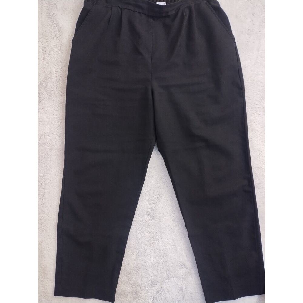 Blair Pull On Pants Women Size 20 Black Pockets Stretch Elastic Waist